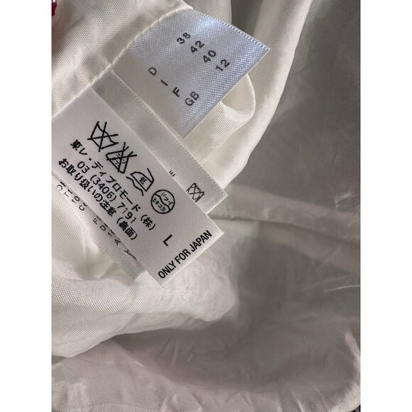 Elegance Paris Stripe Dress Ruffle Midi White Black - Picture 7 of 8